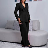 Whitley Pocketed Satin Tie Blazer